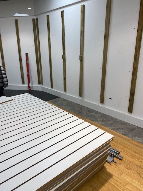 Slatwall Panel UK Installation -44
